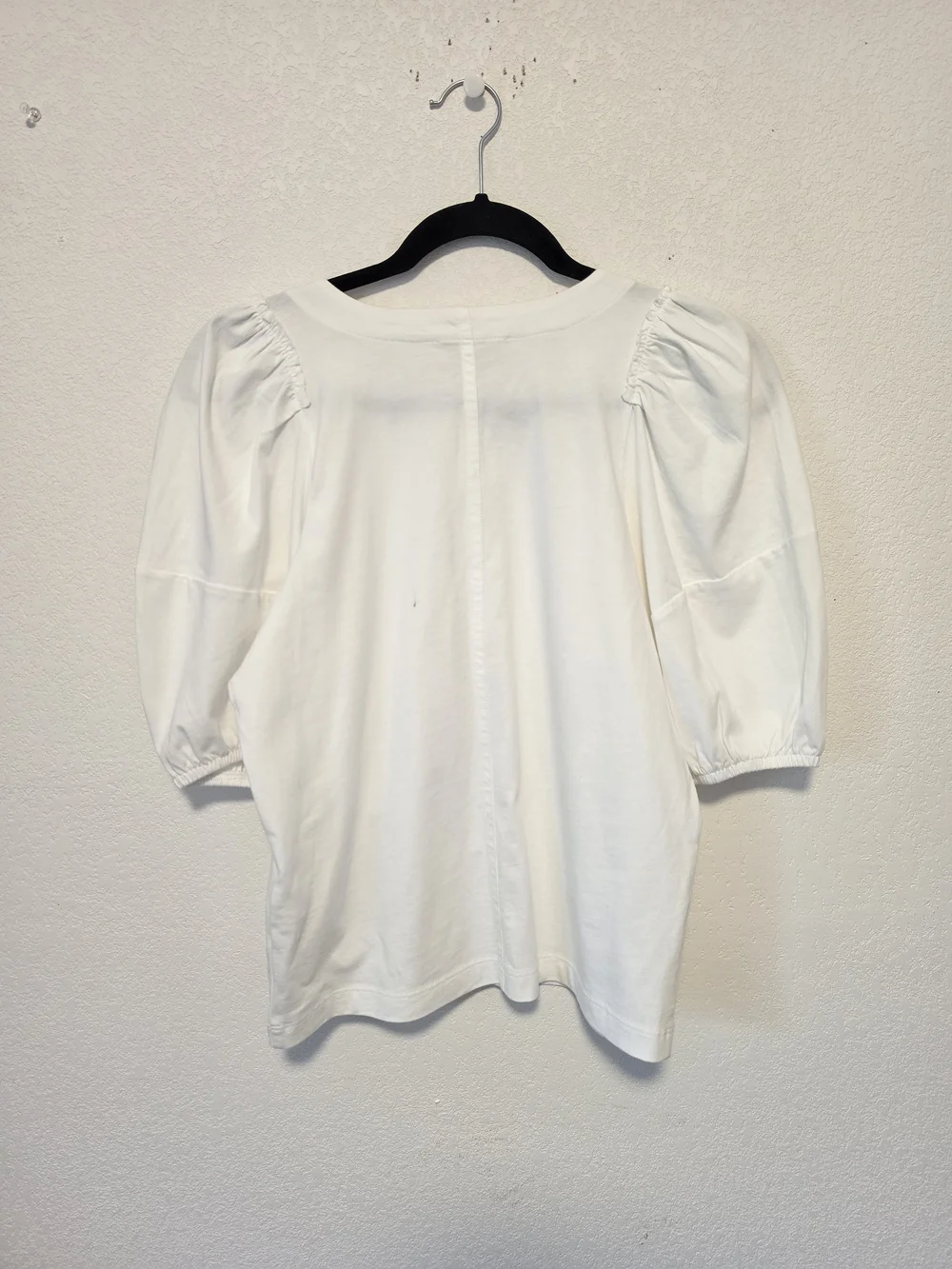 Madewell Puff-Sleeve White Top Size XS *Has a couple marks